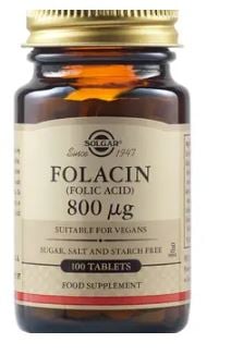 Acid folic 800mcg 100cpr - Solgar