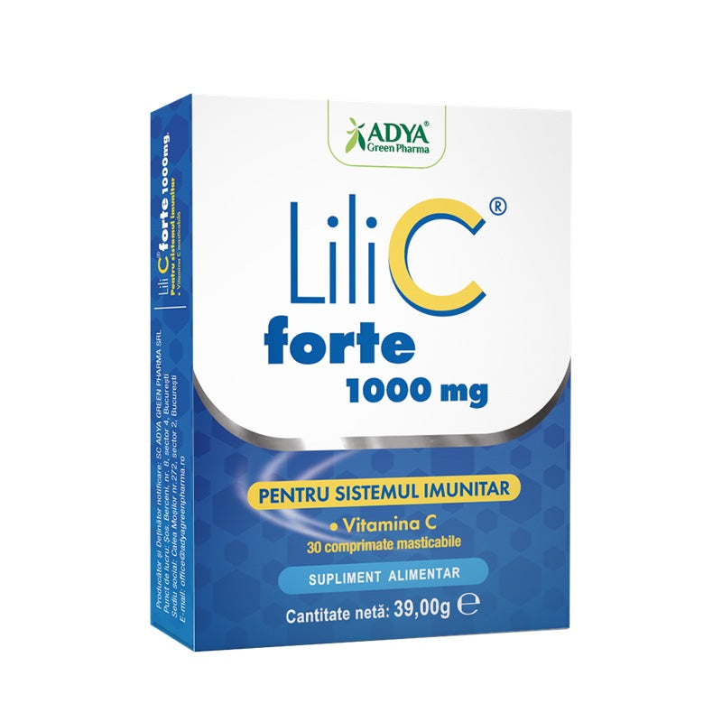 Lili c forte 1000mg 30cpr masticabile blister - Adya Green Pharma