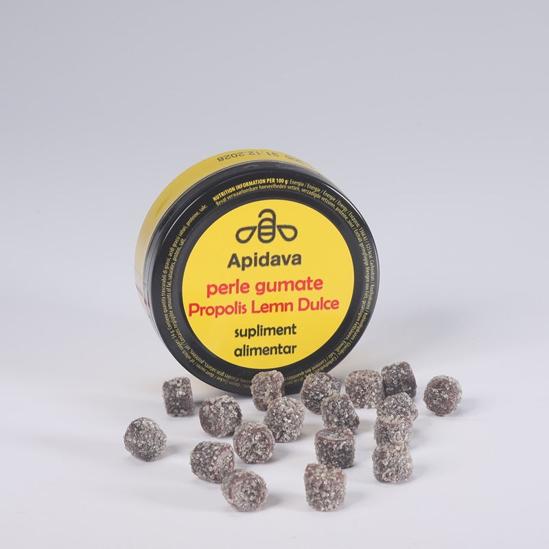 Perle gumate propolis lemn dulce 50gr - Apidava