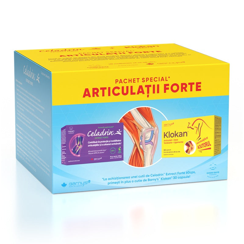 Barny`s celadrin extract forte 60cps + barny's klokan 30cps pch - Good Days Therapy