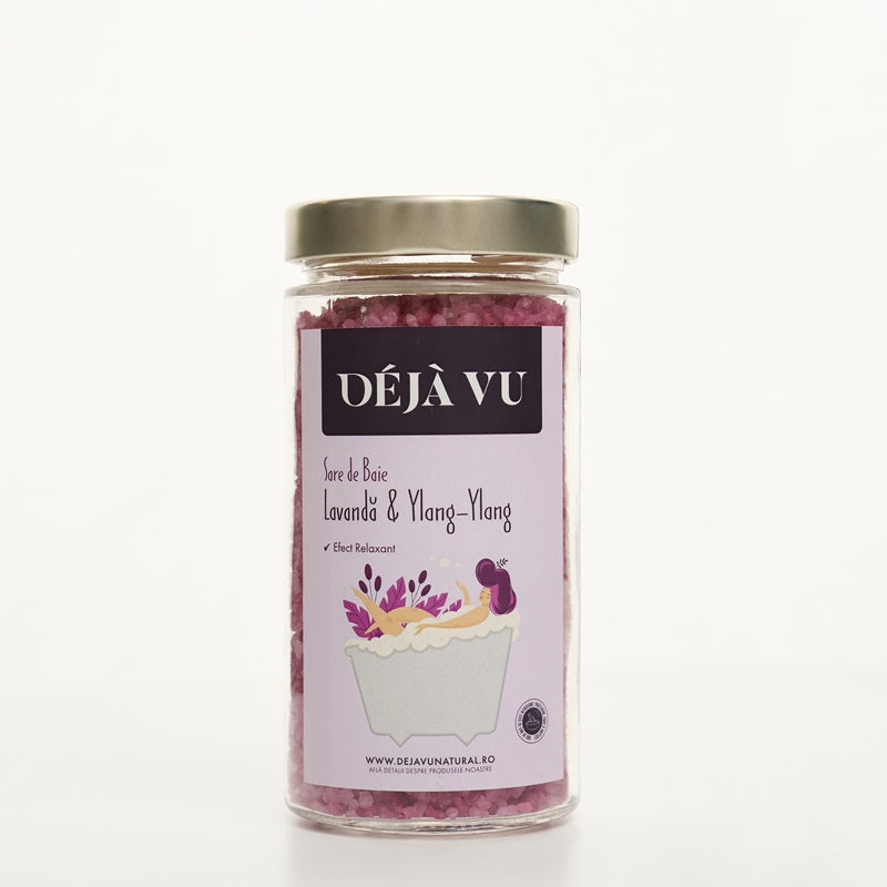 Sare baie lavanda borcan 500gr - Deja Vu