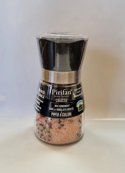 Rasnita sare Himalaya iodata & piper 4 culori, 180 g-PIRI.00141