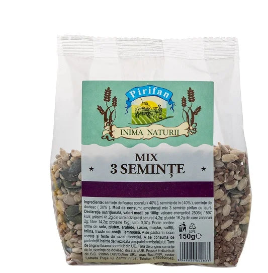 Mix 3 seminte Omega-3, 150 g-PIRI.00071