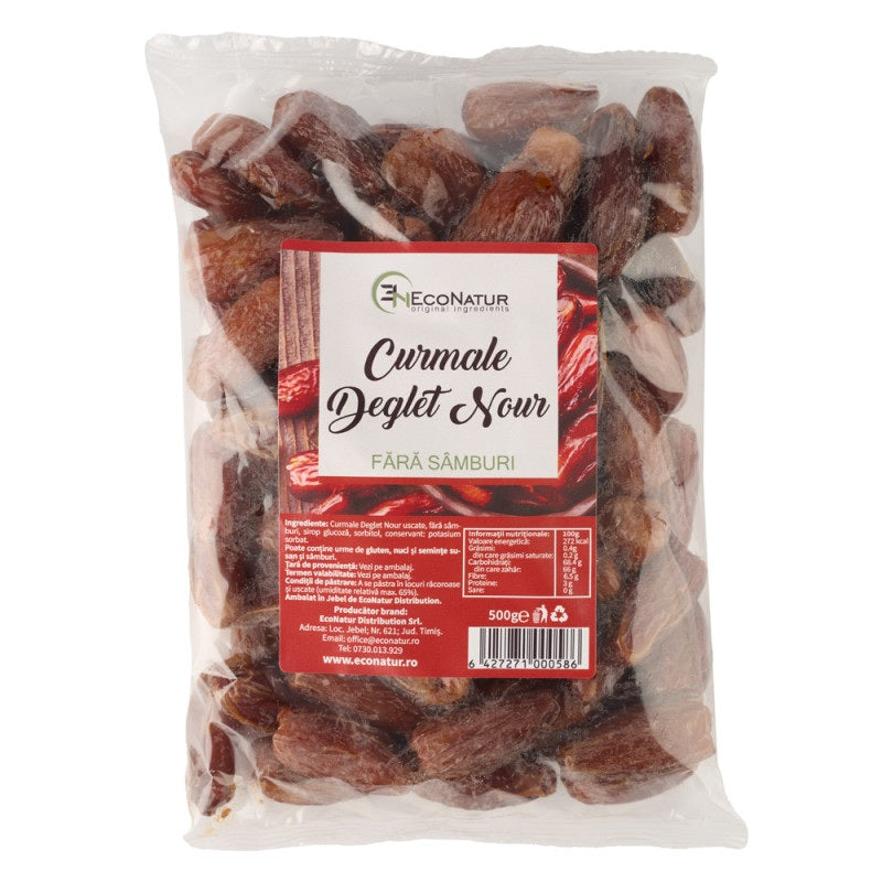 Curmale deglet nour fara samburi 500gr - Eco Natur