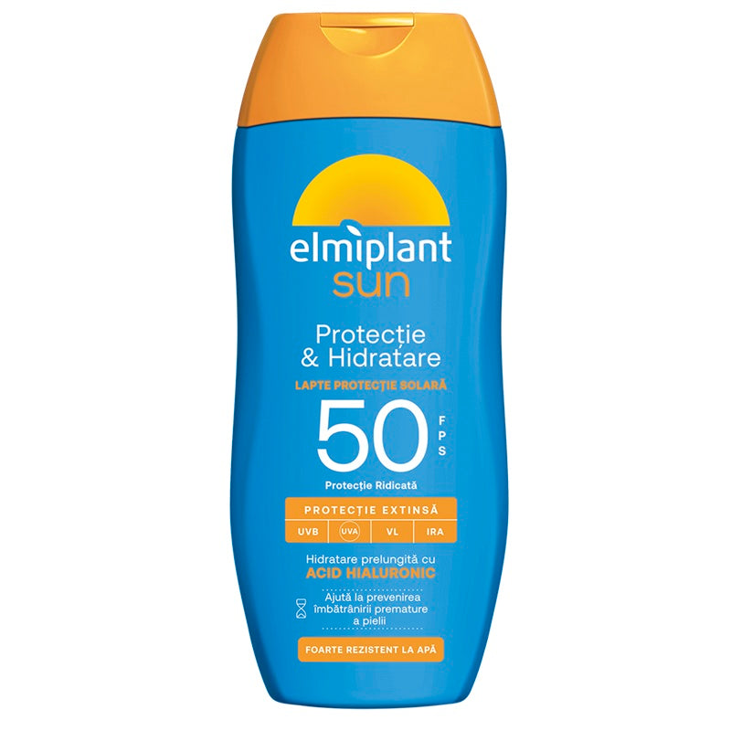 Sun lapte fps50 cu acid hialuronic 200ml - Elmiplant Plaja