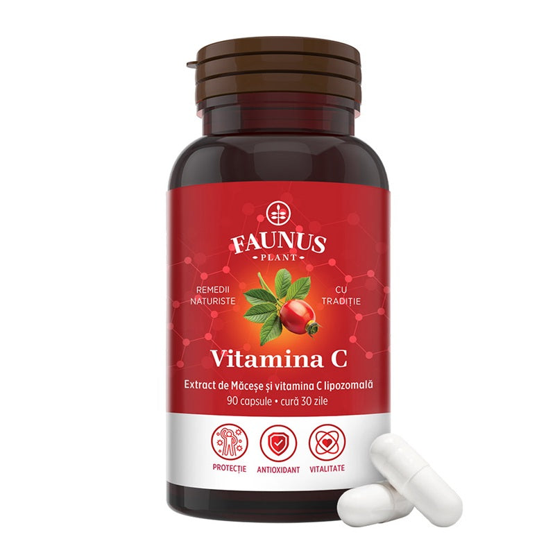 Vitamina c lipozomala macese 90cps - Faunus Plant