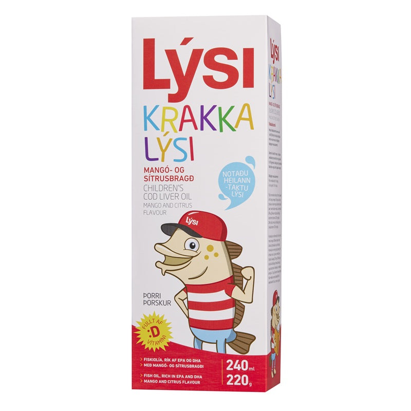 Ulei din ficat de cod mango 240ml - Lysi
