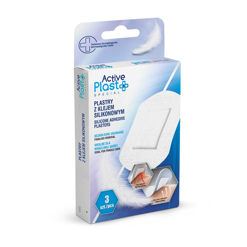 Plasturi adezivi silicon 5*7,5cm 3buc - Matrix