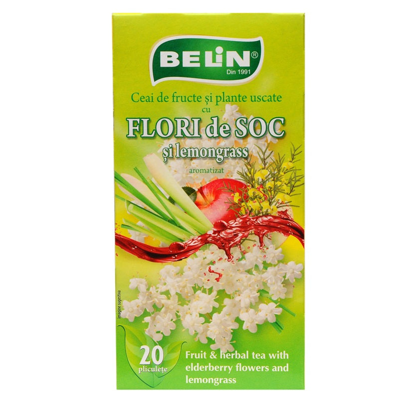 Ceai de soc lemongrass 1,5gr*20dz - Nova Plus