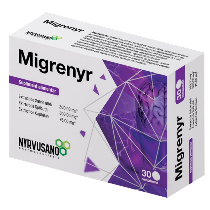 Migrenyr 30cpr - Nyrvusano Pharmaceuticals Srl