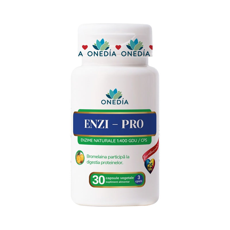 enzi-pro enzime digestive naturale 1400gdu 30cps vegetale - Onedia