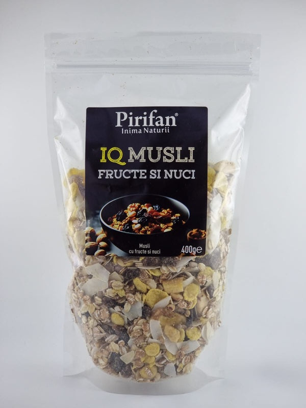 Musli iq fructe si nuci 400gr - Pirifan