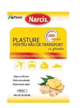 Plasture pentru rau transport cu ghimbir 20buc - Narcis