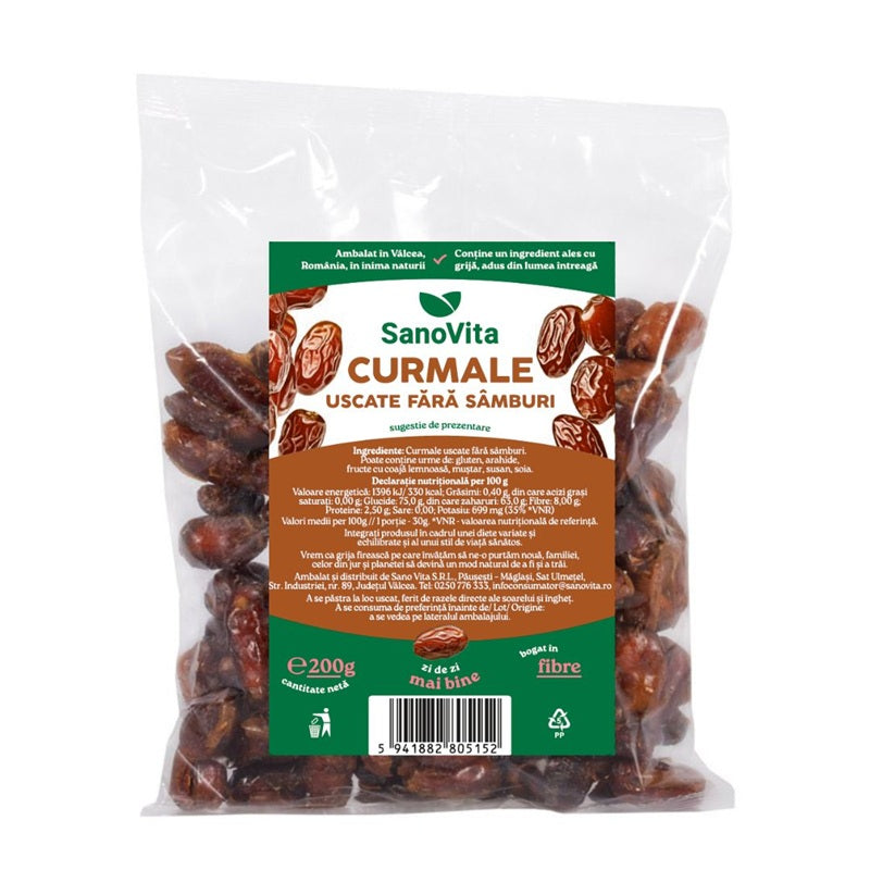Curmale fara samburi 200gr - Sano Vita