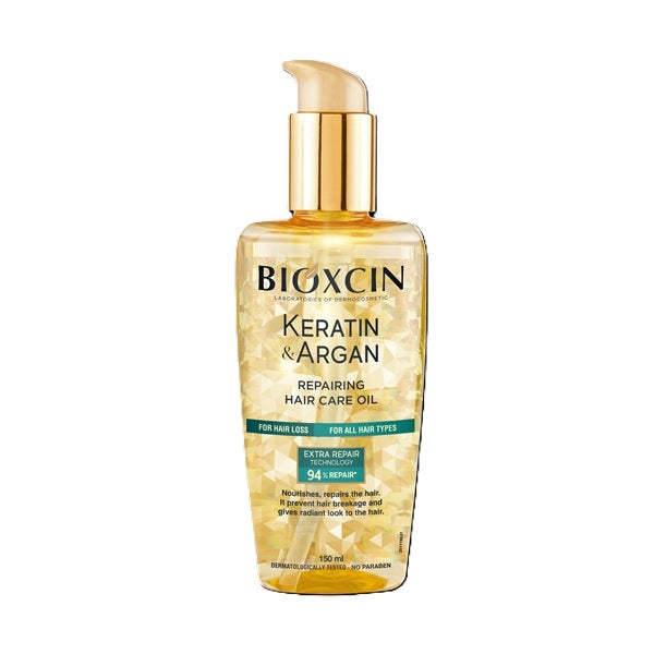 Ulei reparator cu keratină și argan (150 ml) – Bioxcin - Luciu