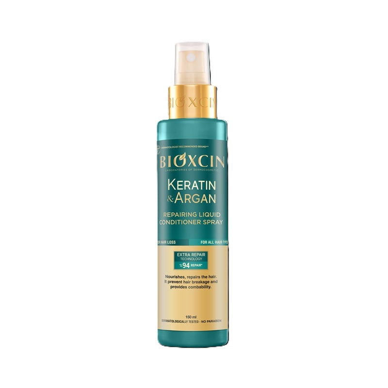 Spray balsam reparator keratină și argan (150 ml) – Bioxcin