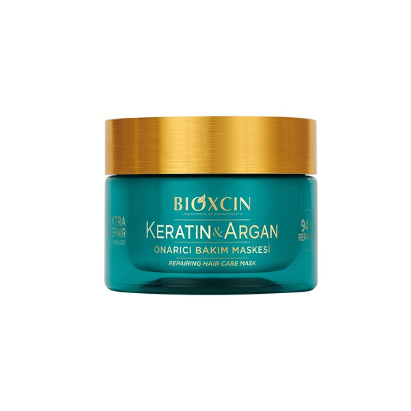 Mască reparatoare cu keratină și argan (225 ml) – Bioxcin