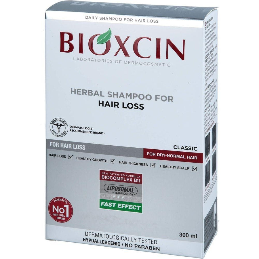 Șampon anticădere păr normal/uscat (300 ml) – Bioxcin