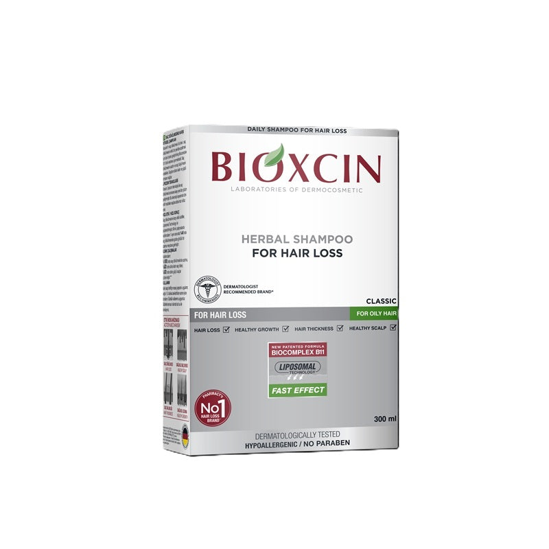 Șampon anticădere păr gras (300 ml) – Bioxcin