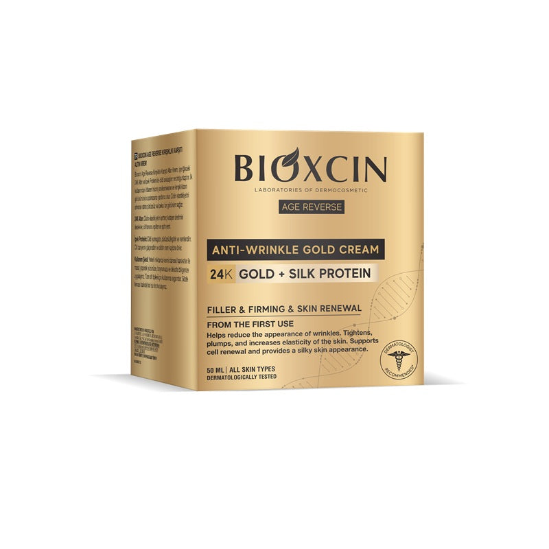 Cremă antirid Age Reverse Gold (50 ml) – Bioxcin - Aur 24K