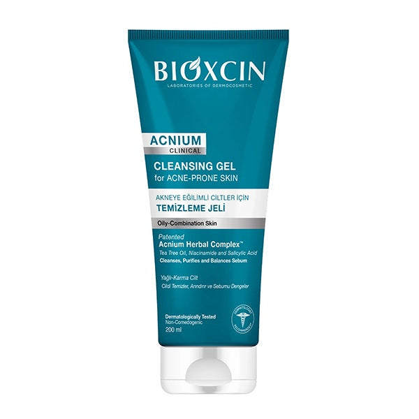 Gel de curățare Acnium (200 ml) – Bioxcin - Ten curat