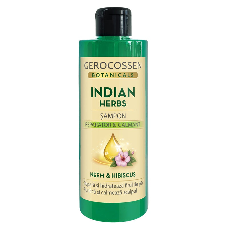 Șampon Reparator și Calmant cu Plante Indiene 400ml - GEROCOSSEN