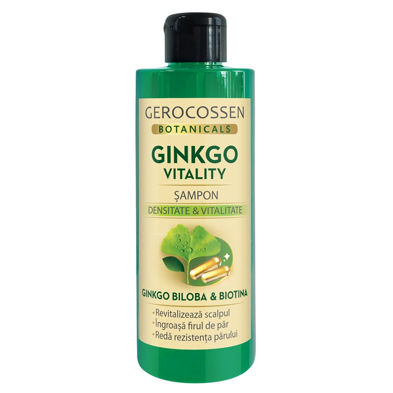 Șampon Vitalizant cu Ginkgo Biloba și Biotină 400ml - GEROCOSSEN