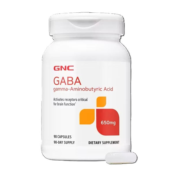 GABA 650 mg (90 capsule) – GNC - O capsulă pe zi