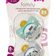 Suzeta latex ortodontica family 0--6luni 2buc/set - Abi Solutions