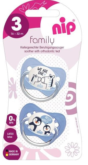 Suzeta Family Silicone nr. 3, 2 bucati/set-ABIS.00103