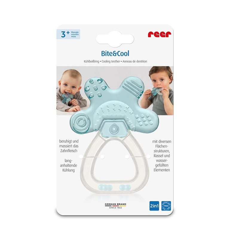 Inel gingival cu zornaitoare Bite & Cool, +3 luni - Abi Solutions