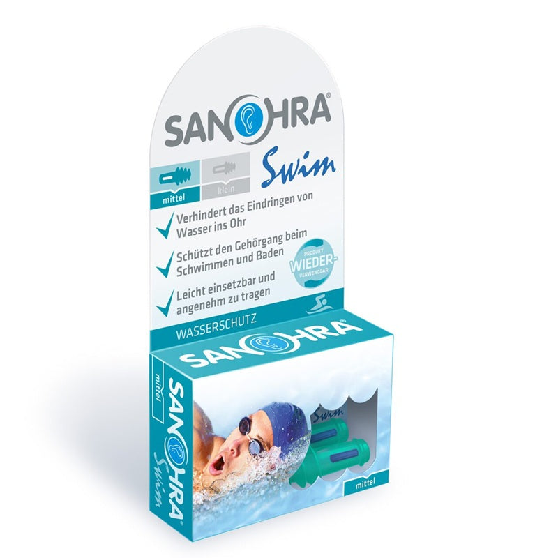 Dopuri de urechi pentru inot Sanohra Swim Regular, 1 pereche - Abi Solutions