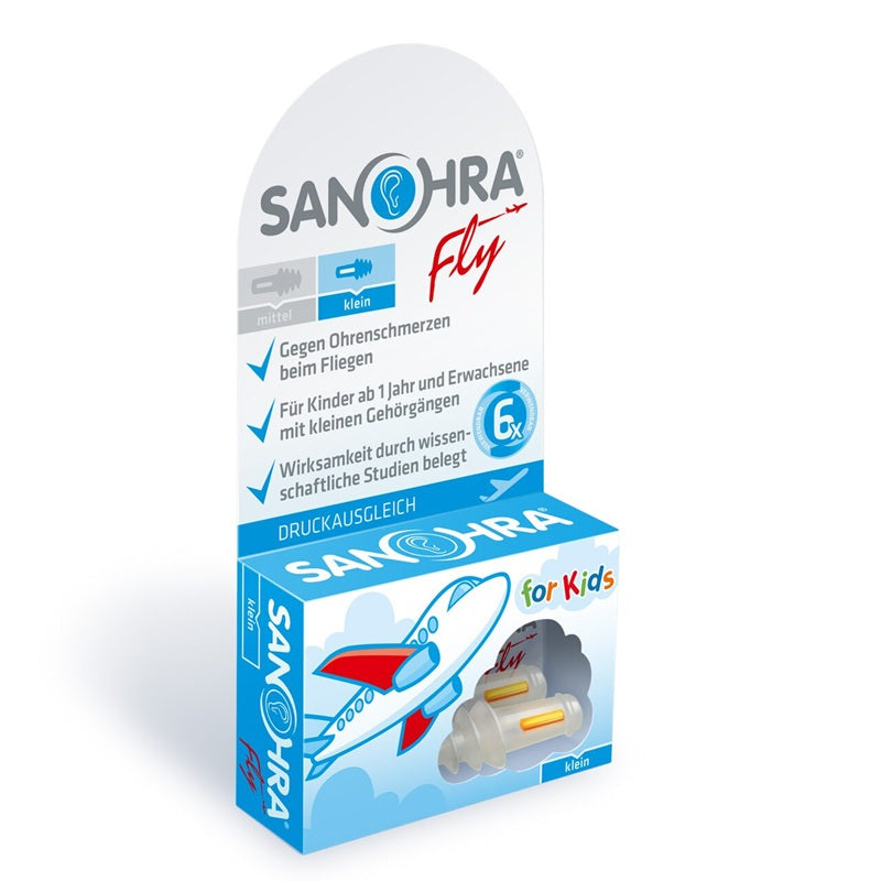 Dopuri de urechi pentru zbor copii Sanohra Fly Small, +1 an, 1 pereche - Abi Solutions