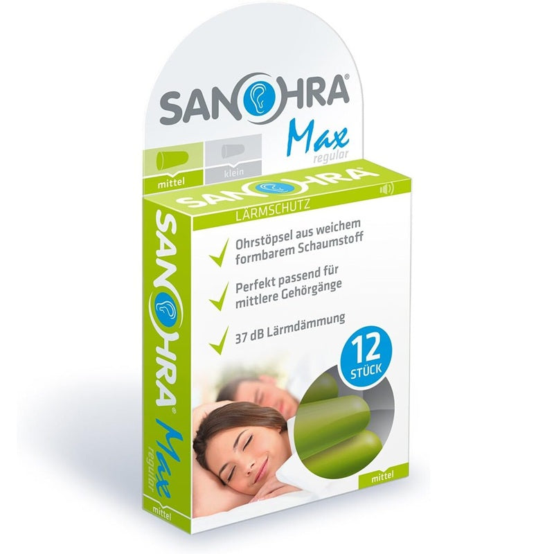 Dopuri de urechi antifonice Sanohra Max Regular, 12 bucati/cutie - Abi Solutions