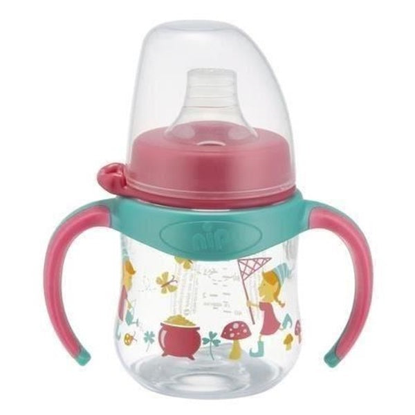 Cana de antrenament cu manere Nip Fete, +6 luni, 150ml - Abi Solutions
