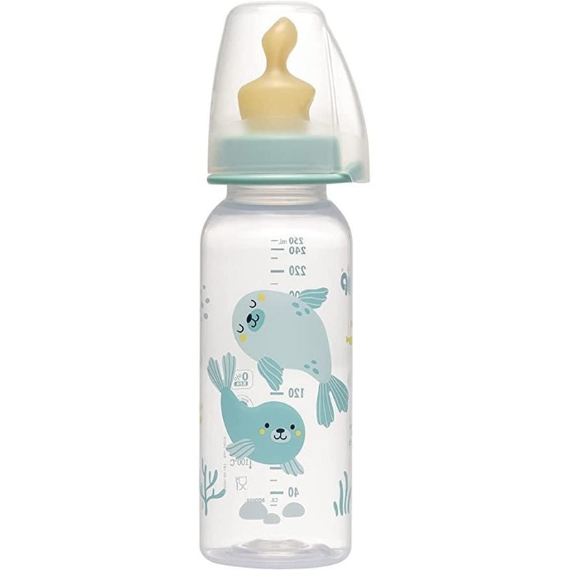 Biberon cu tetina ortodontica din latex Nip, 250ml - Abi Solutions