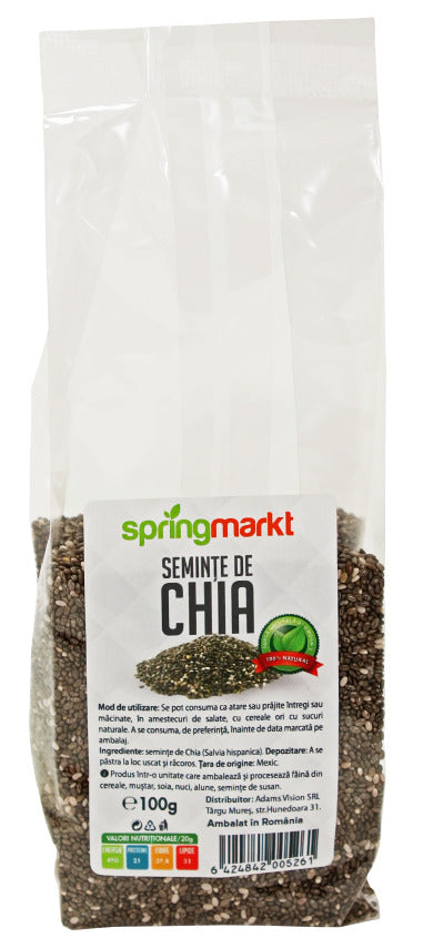 Seminte de chia, 100 gr-ADAM.00315