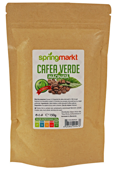 Cafea verde macinata 150gr - Springmarkt