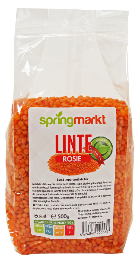 Linte rosie 500gr - Springmarkt