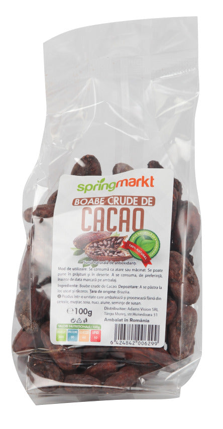Cacao boabe crude 100gr - Springmarkt