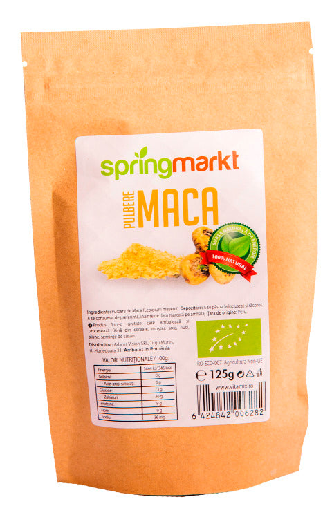 Maca pulbere ecologica 125gr - Springmarkt