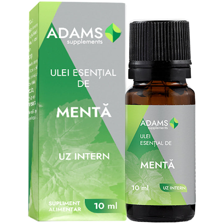 Ulei esential de menta 10ml (uz intern) - Adams Vision