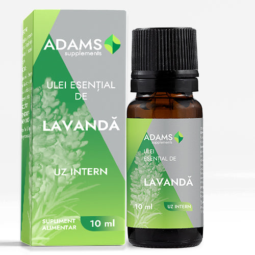 Ulei esential de lavanda 10ml (uz intern) - Adams Vision