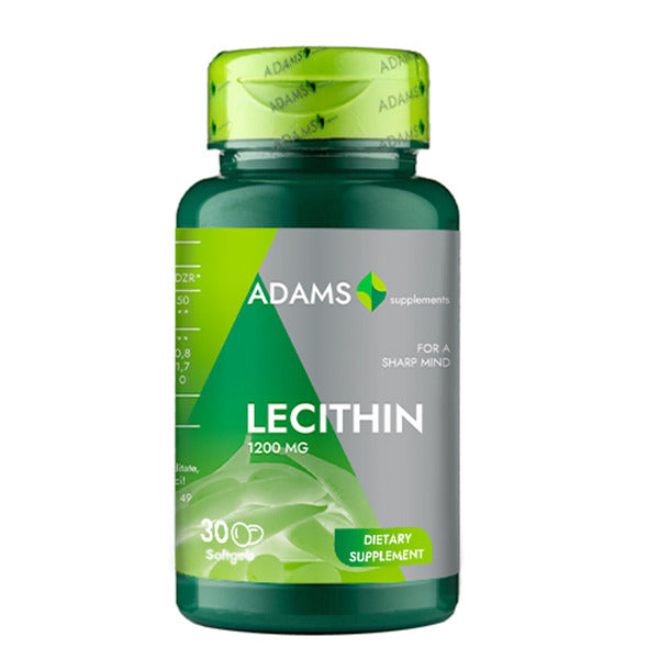 Lecitina 1200mg 2*30cps moi pch - Adams Vision