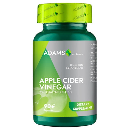 Otet din cidru de mere 80mg 90cps vegetale - Adams Vision