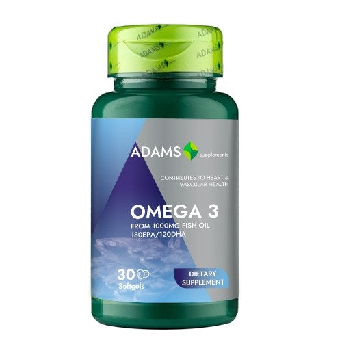Omega 3 1000mg 30cps gelatinoase moi - Adams Vision