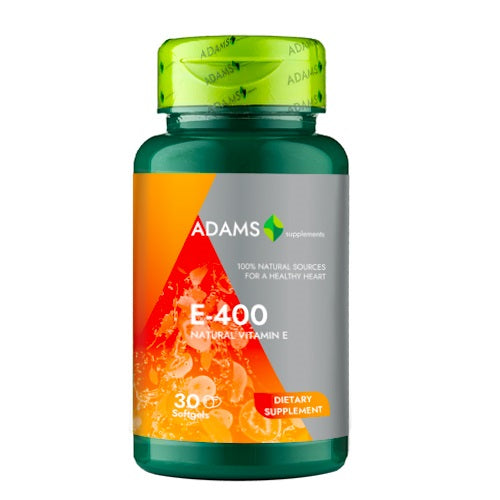 Vitamina e-400 naturala 30cps gelatinoase - Adams Vision