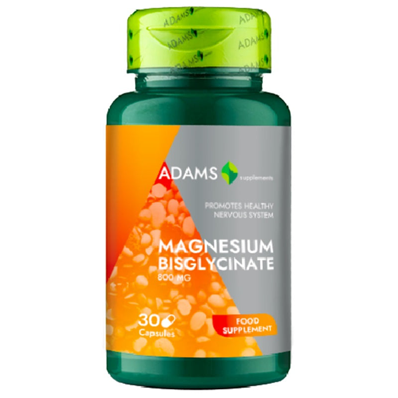 Magnesium bisglycinate 800mg 30cps vegetale - Adams Vision
