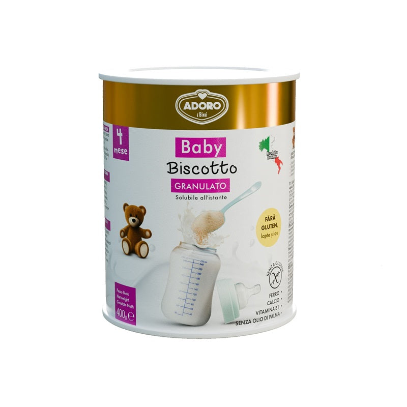 Biscuiti granulati fara gluten +4luni 400gr - Adoro Bimbi
