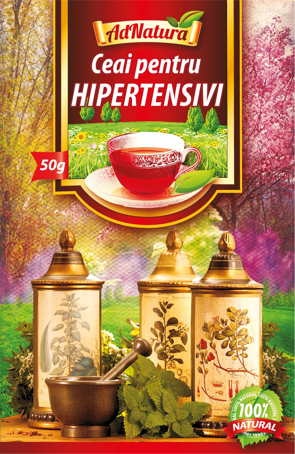 Ceai pentru hipertensivi 50gr - Adserv